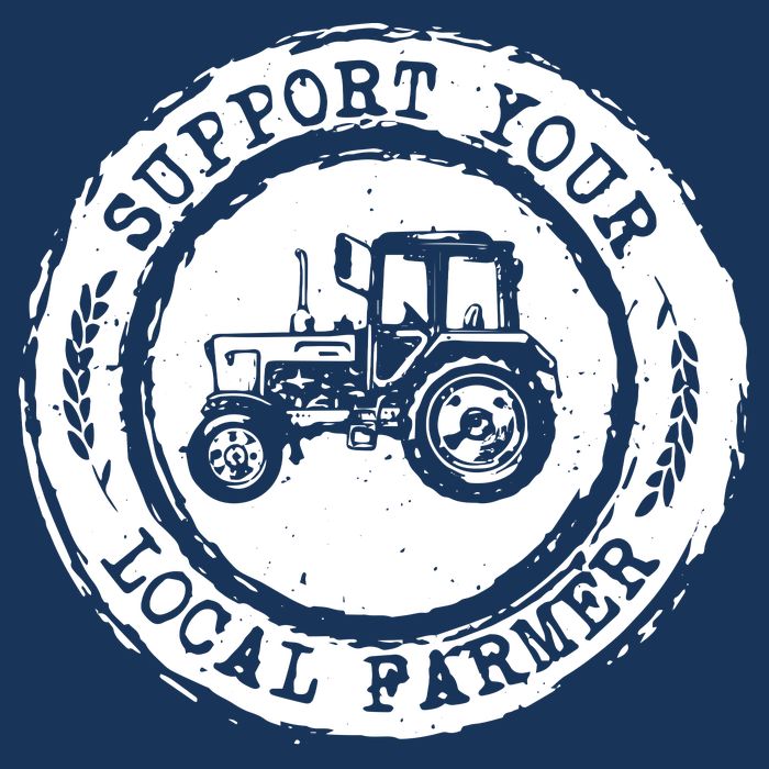 Support Your Local Farmer Letter Print Tractors Farming Gift Bag