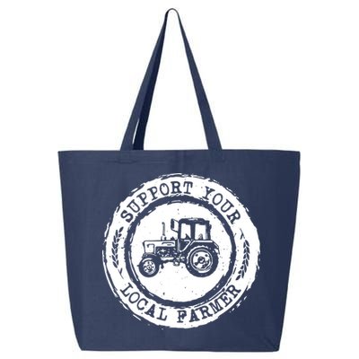 Support Your Local Farmer Letter Print Tractors Farming Gift 25L Jumbo Tote