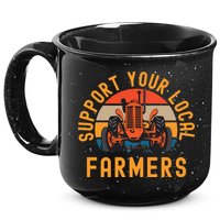 Support Your Local Farmers Farm And Ranch Life Tractor 15oz Campfire Ceramic Mug