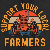 Support Your Local Farmers Farm And Ranch Life Tractor Microfiber Hand Towel