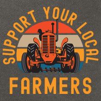 Support Your Local Farmers Farm And Ranch Life Tractor Cotton Canvas Backpack