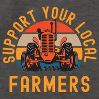 Support Your Local Farmers Farm And Ranch Life Tractor Vector Backpack