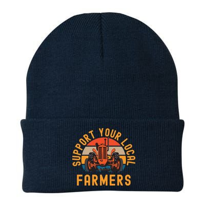 Support Your Local Farmers Farm And Ranch Life Tractor Beanie