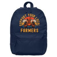 Support Your Local Farmers Farm And Ranch Life Tractor 16 in Basic Backpack