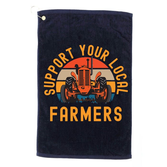 Support Your Local Farmers Farm And Ranch Life Tractor Golf Towel