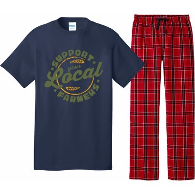 Support Your Local Farmers Farming Rancher Farmer Pajama Set