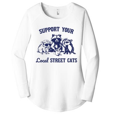 Support Your Local Street Retro Women's Perfect Tri Tunic Long Sleeve Shirt