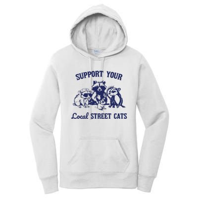 Support Your Local Street Retro Women's Pullover Hoodie