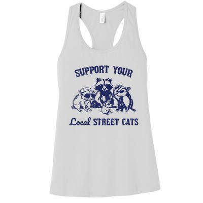 Support Your Local Street Retro Women's Racerback Tank