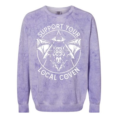 Support Your Local Coven Colorblast Crewneck Sweatshirt