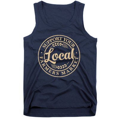 Support Your Local Farmers Market Design Tank Top