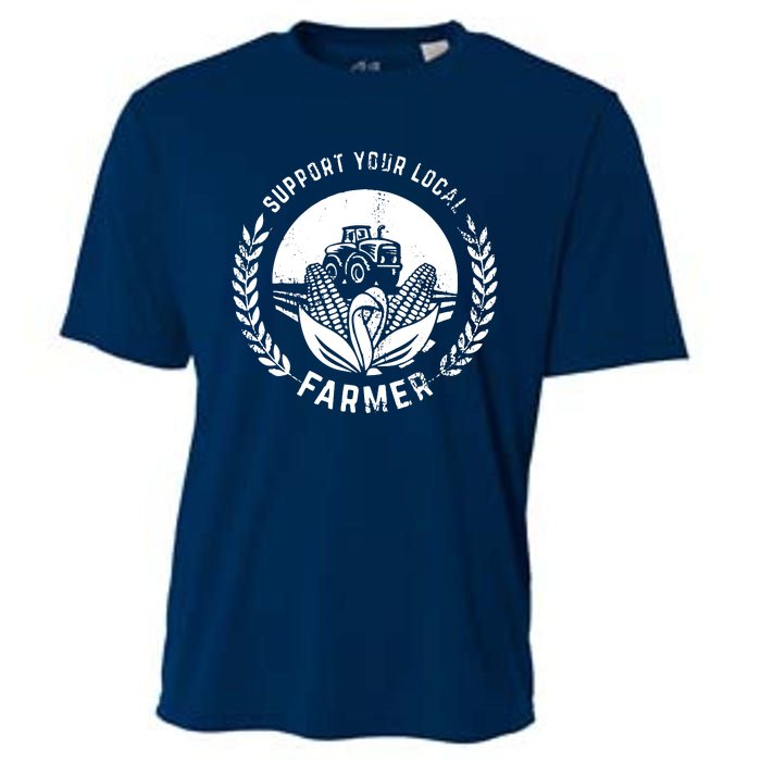 Support Your Local Farmer Cooling Performance Crew T-Shirt