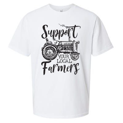 Support Your Local Farmers Go To Farmers Market Funny Sueded Cloud Jersey T-Shirt