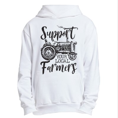 Support Your Local Farmers Go To Farmers Market Funny Urban Pullover Hoodie