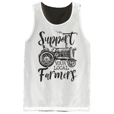 Support Your Local Farmers Go To Farmers Market Funny Mesh Reversible Basketball Jersey Tank