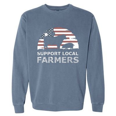 Support Your Local Farmers Pride Farm Country Garment-Dyed Sweatshirt