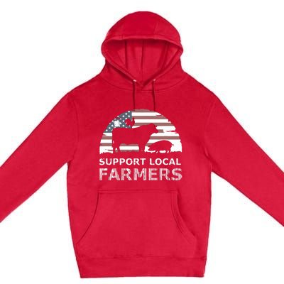 Support Your Local Farmers Pride Farm Country Premium Pullover Hoodie