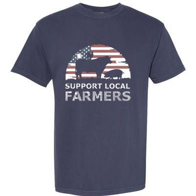 Support Your Local Farmers Pride Farm Country Garment-Dyed Heavyweight T-Shirt