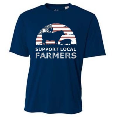 Support Your Local Farmers Pride Farm Country Cooling Performance Crew T-Shirt