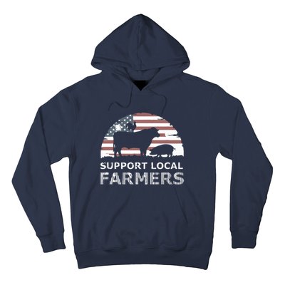 Support Your Local Farmers Pride Farm Country Hoodie