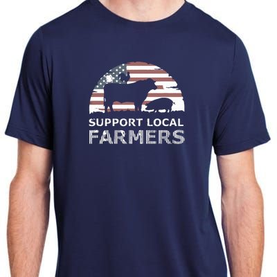 Support Your Local Farmers Pride Farm Country Adult ChromaSoft Performance T-Shirt