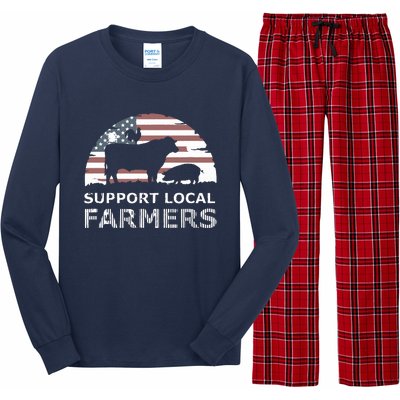 Support Your Local Farmers Pride Farm Country Long Sleeve Pajama Set