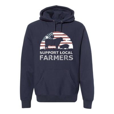 Support Your Local Farmers Pride Farm Country Premium Hoodie