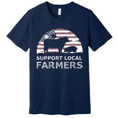 Support Your Local Farmers Pride Farm Country Premium T-Shirt