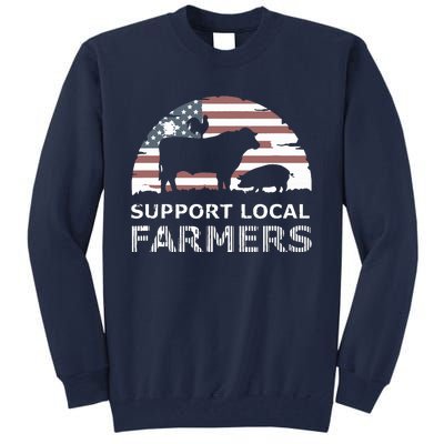 Support Your Local Farmers Pride Farm Country Tall Sweatshirt