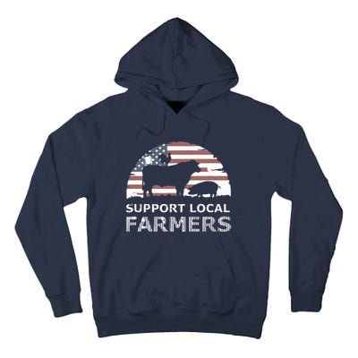 Support Your Local Farmers Pride Farm Country Tall Hoodie