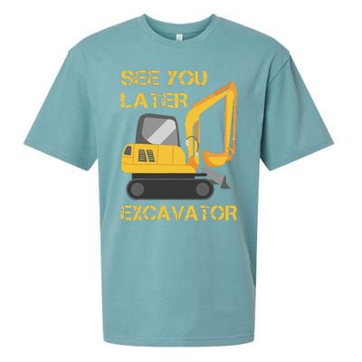 See You Later Excavator Sueded Cloud Jersey T-Shirt