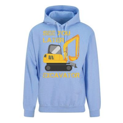 See You Later Excavator Unisex Surf Hoodie