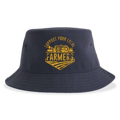 Support Your Local Farmers Sustainable Bucket Hat