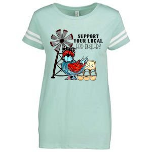 Support Your Local Egg Dealers Enza Ladies Jersey Football T-Shirt