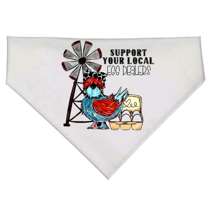 Support Your Local Egg Dealers USA-Made Doggie Bandana