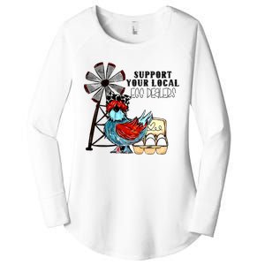 Support Your Local Egg Dealers Women's Perfect Tri Tunic Long Sleeve Shirt