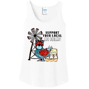 Support Your Local Egg Dealers Ladies Essential Tank