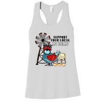 Support Your Local Egg Dealers Women's Racerback Tank