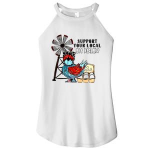 Support Your Local Egg Dealers Women's Perfect Tri Rocker Tank