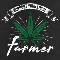 Support Your Local Weed Farmer Funny Cannabis Marijuana Gift 11oz C Handle Ceramic Mug