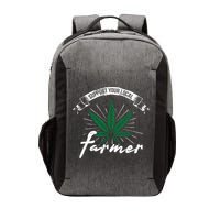 Support Your Local Weed Farmer Funny Cannabis Marijuana Gift Vector Backpack