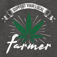 Support Your Local Weed Farmer Funny Cannabis Marijuana Gift Vector Backpack