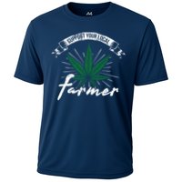 Support Your Local Weed Farmer Funny Cannabis Marijuana Gift Cooling Performance Crew T-Shirt