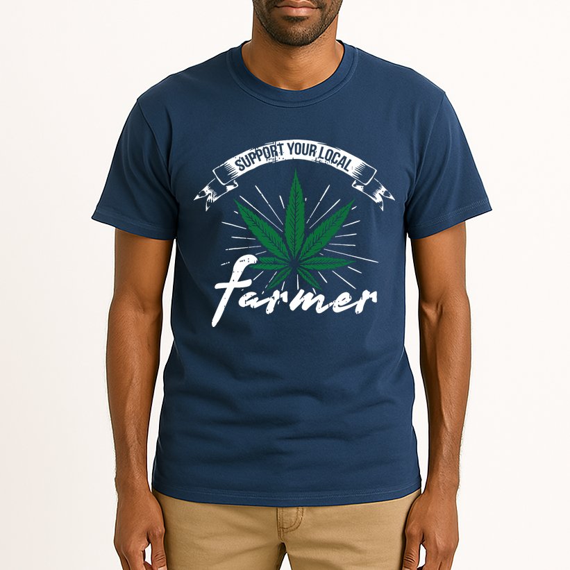 Support Your Local Weed Farmer Funny Cannabis Marijuana Gift Tall T-Shirt
