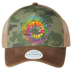 Support Your Local Weed Farmers Cannabis Marijuana Grower Legacy Tie Dye Trucker Hat