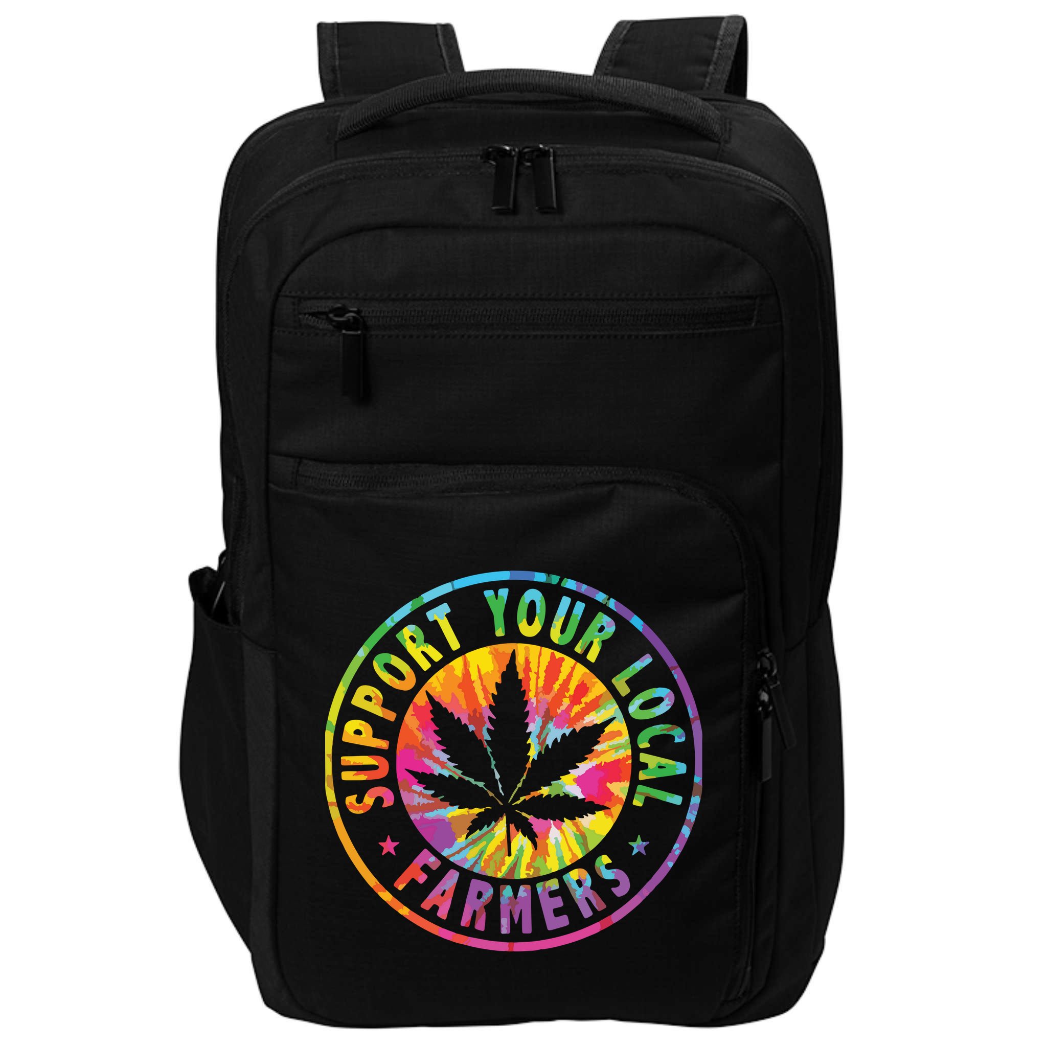 Support Your Local Weed Farmers Cannabis Marijuana Grower Impact Tech Backpack