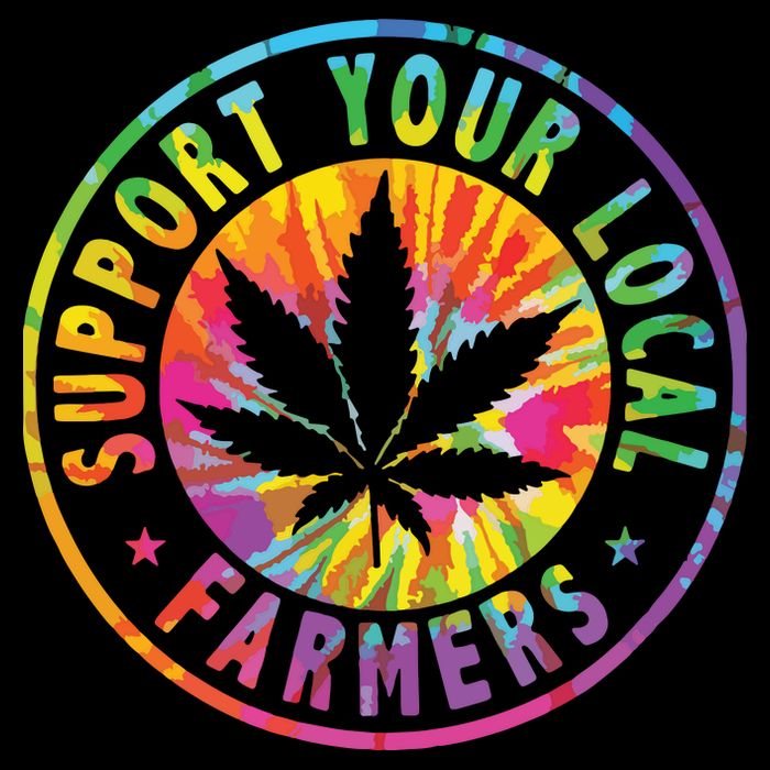 Support Your Local Weed Farmers Cannabis Marijuana Grower Impact Tech Backpack