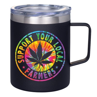 Support Your Local Weed Farmers Cannabis Marijuana Grower 12oz Stainless Steel Coffee Mug