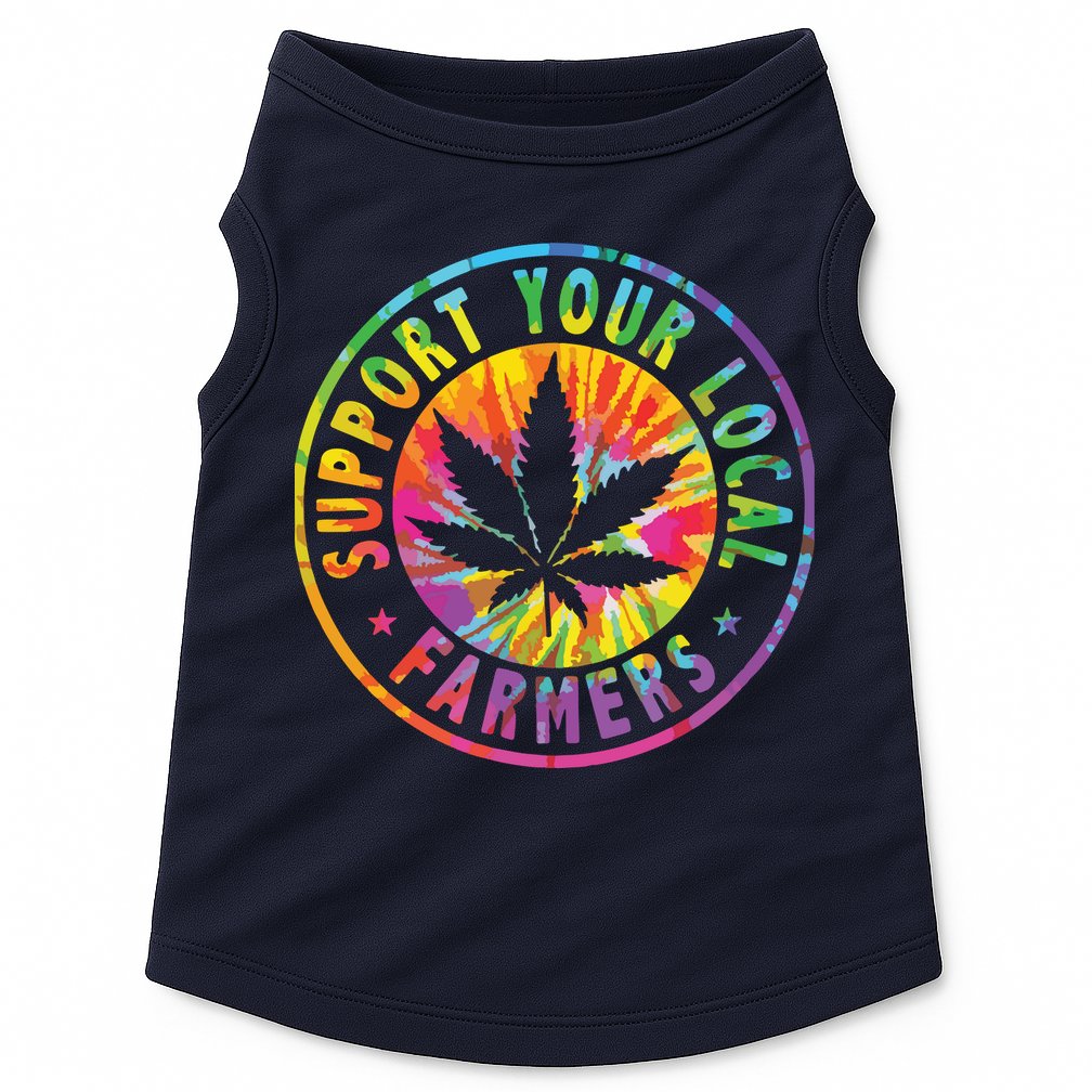 Support Your Local Weed Farmers Cannabis Marijuana Grower Doggie Tank