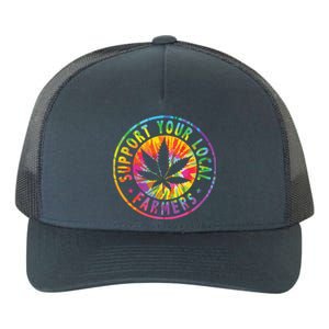 Support Your Local Weed Farmers Cannabis Marijuana Grower Yupoong Adult 5-Panel Trucker Hat